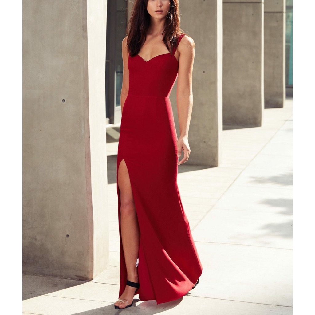 Dress The Population Garnet Estella Trumpet Gown